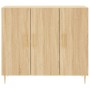 Aparador de madera de ingeniería roble Sonoma 90x34x80 cm de , Aparadores - Ref: Foro24-828095, Precio: 86,44 €, Descuento: %