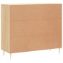 Aparador de madera de ingeniería roble Sonoma 90x34x80 cm de , Aparadores - Ref: Foro24-828095, Precio: 86,44 €, Descuento: %