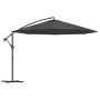 Sombrilla voladiza con poste de aluminio gris antracita 350 cm de , Sombrillas - Ref: Foro24-44505, Precio: 120,19 €, Descuen...