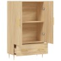 Aparador alto madera de ingeniería roble Sonoma 69,5x31x115 cm de , Aparadores - Ref: Foro24-828223, Precio: 90,76 €, Descuen...