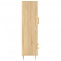Aparador alto madera de ingeniería roble Sonoma 69,5x31x115 cm de , Aparadores - Ref: Foro24-828223, Precio: 90,76 €, Descuen...