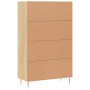 Aparador alto madera de ingeniería roble Sonoma 69,5x31x115 cm de , Aparadores - Ref: Foro24-828223, Precio: 90,76 €, Descuen...