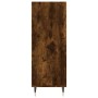Aparador de madera de ingeniería roble ahumado 34,5x32,5x90 cm de , Aparadores - Ref: Foro24-828713, Precio: 45,05 €, Descuen...