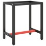 Estructura banco de trabajo metal negro y rojo mate 70x50x79cm de , Patas para mesas - Ref: Foro24-151449, Precio: 78,67 €, D...