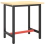 Estructura banco de trabajo metal negro y rojo mate 70x50x79cm de , Patas para mesas - Ref: Foro24-151449, Precio: 78,67 €, D...