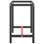 Estructura banco de trabajo metal negro y rojo mate 70x50x79cm de , Patas para mesas - Ref: Foro24-151449, Precio: 78,67 €, D...