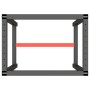 Estructura banco de trabajo metal negro y rojo mate 70x50x79cm de , Patas para mesas - Ref: Foro24-151449, Precio: 78,67 €, D...