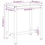 Estructura banco de trabajo metal negro y rojo mate 70x50x79cm de , Patas para mesas - Ref: Foro24-151449, Precio: 78,67 €, D...