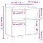 Aparador de madera contrachapada roble Sonoma 60x35x70 cm de , Aparadores - Ref: Foro24-831111, Precio: 84,29 €, Descuento: %