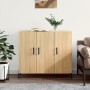 Aparador de madera de ingeniería roble Sonoma 90x34x80 cm de , Aparadores - Ref: Foro24-828119, Precio: 94,17 €, Descuento: %