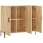 Aparador de madera de ingeniería roble Sonoma 90x34x80 cm de , Aparadores - Ref: Foro24-828119, Precio: 94,17 €, Descuento: %