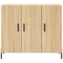 Aparador de madera de ingeniería roble Sonoma 90x34x80 cm de , Aparadores - Ref: Foro24-828119, Precio: 94,17 €, Descuento: %
