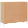 Aparador de madera de ingeniería roble Sonoma 90x34x80 cm de , Aparadores - Ref: Foro24-828119, Precio: 94,17 €, Descuento: %