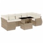 Set de sofás de jardín y cojines 8 piezas ratán sintético beige en Conjuntos de jardín | Comprar online en Foru.es