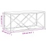 Mesa de centro acero inoxidable y madera maciza reciclada de , Mesas de centro - Ref: Foro24-349966, Precio: 103,18 €, Descue...