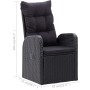 Juego de comedor para jardín de 9 piezas negro de vidaXL, Conjuntos de jardín - Ref: Foro24-3067905, Precio: 1,00 €, Descuent...