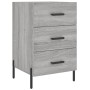 Mesita de noche madera de ingeniería gris Sonoma 40x40x66 cm de , Mesitas de noche - Ref: Foro24-827674, Precio: 71,97 €, Des...