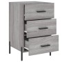 Mesita de noche madera de ingeniería gris Sonoma 40x40x66 cm de , Mesitas de noche - Ref: Foro24-827674, Precio: 71,97 €, Des...