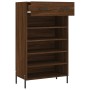 Zapatero madera de ingeniería roble marrón 60x35x105 cm de , Armarios y almacenamiento - Ref: Foro24-829627, Precio: 60,57 €,...