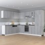 Armario bajo de cocina “Lyon” madera de ingeniería gris de , Armarios de cocina - Ref: Foro24-815568, Precio: 74,03 €, Descue...