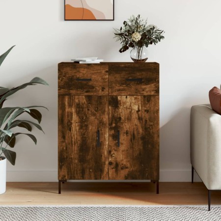 Aparador de madera de ingeniería roble ahumado 69,5x34x90 cm de , Aparadores - Ref: Foro24-827985, Precio: 87,95 €, Descuento: %