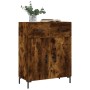 Aparador de madera de ingeniería roble ahumado 69,5x34x90 cm de , Aparadores - Ref: Foro24-827985, Precio: 87,95 €, Descuento: %