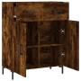Aparador de madera de ingeniería roble ahumado 69,5x34x90 cm de , Aparadores - Ref: Foro24-827985, Precio: 87,95 €, Descuento: %