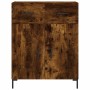 Aparador de madera de ingeniería roble ahumado 69,5x34x90 cm de , Aparadores - Ref: Foro24-827985, Precio: 87,95 €, Descuento: %