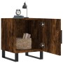 Mesita de noche madera de ingeniería roble ahumado 40x40x50 cm de , Mesitas de noche - Ref: Foro24-827622, Precio: 37,20 €, D...