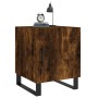 Mesita de noche madera de ingeniería roble ahumado 40x40x50 cm de , Mesitas de noche - Ref: Foro24-827622, Precio: 37,20 €, D...