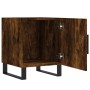 Mesita de noche madera de ingeniería roble ahumado 40x40x50 cm de , Mesitas de noche - Ref: Foro24-827622, Precio: 37,20 €, D...
