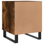Mesita de noche madera de ingeniería roble ahumado 40x40x50 cm de , Mesitas de noche - Ref: Foro24-827622, Precio: 37,20 €, D...