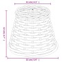 Pantalla para lámpara mimbre blanco Ø15x12 cm de , Pantallas para lámparas - Ref: Foro24-364380, Precio: 14,12 €, Descuento: %