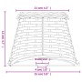 Pantalla para lámpara mimbre blanco Ø15x12 cm de , Pantallas para lámparas - Ref: Foro24-364380, Precio: 14,12 €, Descuento: %