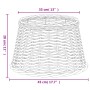 Pantalla para lámpara mimbre marrón Ø45x28 cm de , Pantallas para lámparas - Ref: Foro24-364394, Precio: 60,78 €, Descuento: %