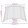 Pantalla para lámpara mimbre marrón Ø45x28 cm de , Pantallas para lámparas - Ref: Foro24-364394, Precio: 60,78 €, Descuento: %