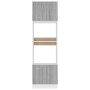 Armario de microondas “Lyon” contrachapada gris Sonoma de , Armarios de cocina - Ref: Foro24-815604, Precio: 189,86 €, Descue...