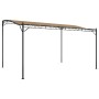 Toldo acero y tela gris taupe 4x3 m 180 g/m² de , Carpas y cenadores - Ref: Foro24-362396, Precio: 204,54 €, Descuento: %