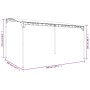 Toldo acero y tela gris taupe 4x3 m 180 g/m² de , Carpas y cenadores - Ref: Foro24-362396, Precio: 204,54 €, Descuento: %