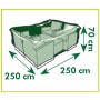 Nature Cubierta de muebles de jardín mesa baja y sillas 250x250x70 cm de , Fundas para muebles de jardín - Ref: Foro24-419744...