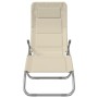 Tumbona plegable 2 uds textilene acero con recubrimiento crema de , Tumbonas - Ref: Foro24-360173, Precio: 166,39 €, Descuent...