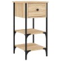 Mesita de noche madera de ingeniería roble Sonoma 34x36x70 cm de , Mesitas de noche - Ref: Foro24-825975, Precio: 59,82 €, De...