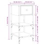 Mesita de noche madera de ingeniería roble Sonoma 34x36x70 cm de , Mesitas de noche - Ref: Foro24-825975, Precio: 59,82 €, De...
