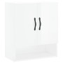 Armario de pared madera de ingeniería blanco brillo 60x31x70 cm de , Taquillas y armarios de almacenamiento - Ref: Foro24-829...