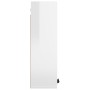 Armario de baño con espejo blanco brillante 64x20x67 cm de , Tocadores de baño - Ref: Foro24-811319, Precio: 93,28 €, Descuen...