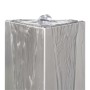 Fuente de jardín de acero inoxidable plateado 37,7x32,6x110 cm de , Fuentes y cascadas - Ref: Foro24-48094, Precio: 536,84 €,...