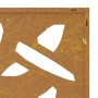 Adorno de pared jardín acero corten diseño hoja bambú 105x55 cm de , Carteles, copias y arte visual - Ref: Foro24-824483, Pre...