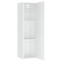 Mueble de TV contrachapada blanco brillante 30,5x30x110 cm de , Muebles TV - Ref: Foro24-803374, Precio: 62,69 €, Descuento: %
