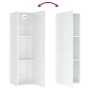 Mueble de TV contrachapada blanco brillante 30,5x30x110 cm de , Muebles TV - Ref: Foro24-803374, Precio: 62,69 €, Descuento: %