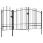 Puerta de jardín de acero negro 2,45x4 m de , Puertas de jardín - Ref: Foro24-144366, Precio: 508,10 €, Descuento: %